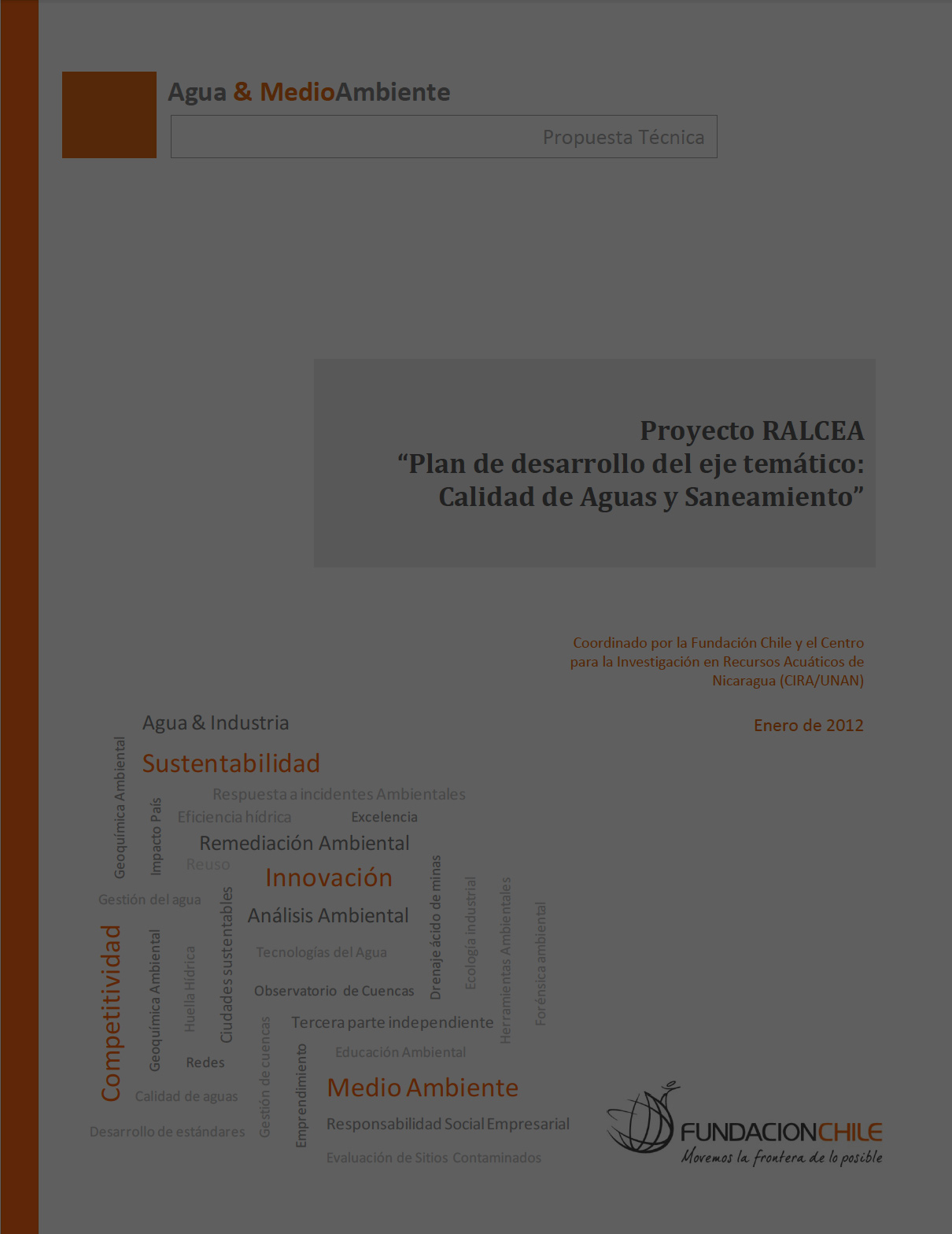 Lineamientos para el desarrollo del eje temático “Calidad de Aguas y Saneamiento“ - 2012