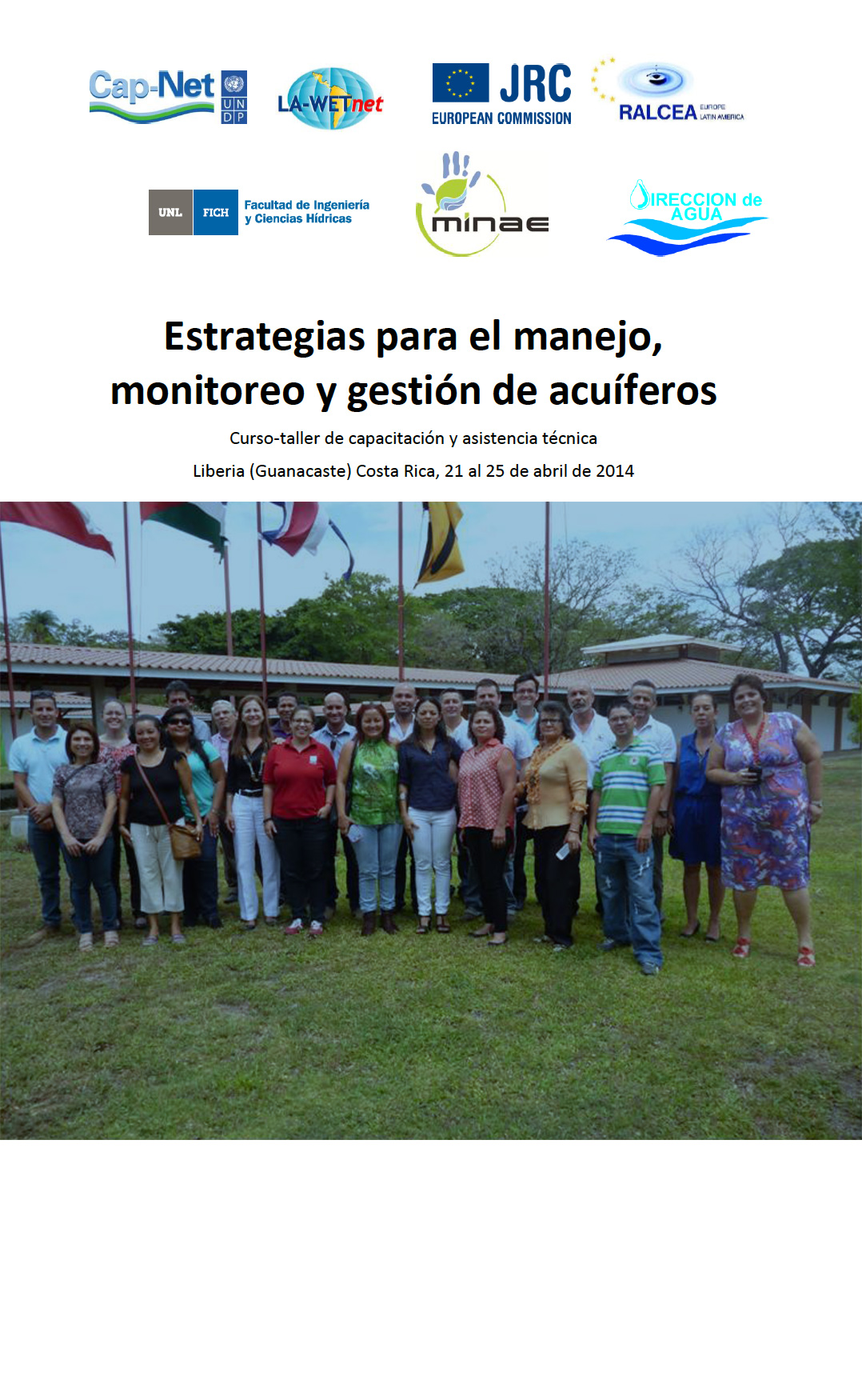 INFORME - Curso-taller de capacitación y asistencia técnica: Estrategias para el manejo, monitoreo y gestión de acuíferos - 2014