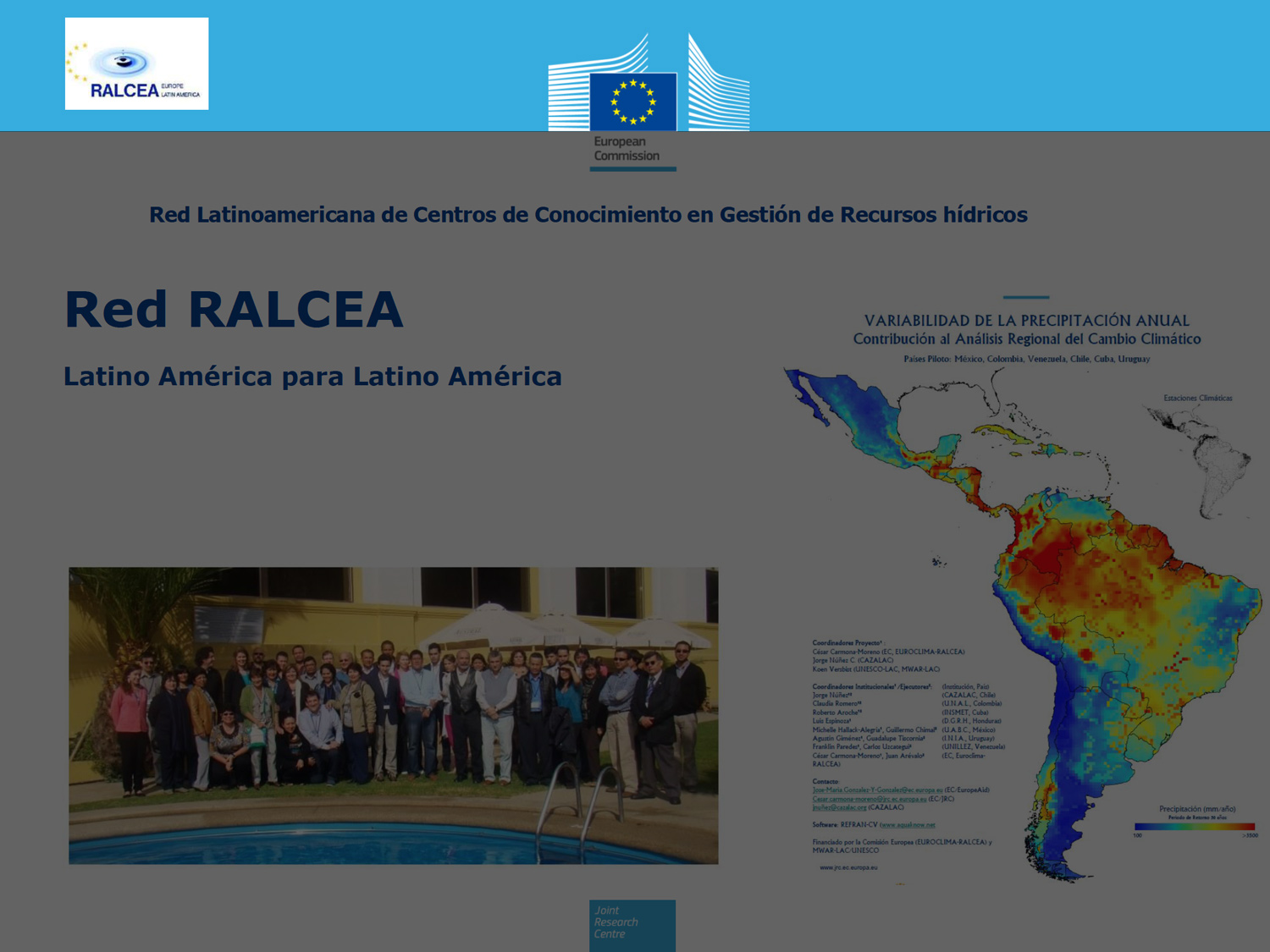 Resultados del Proyecto RALCEA - Calidad de Agua y saneamiento - 2014