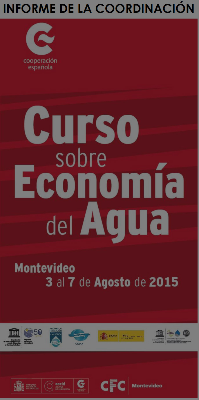 INFORME - CURSO SOBRE ECONOMÍA DEL AGUA - 2015