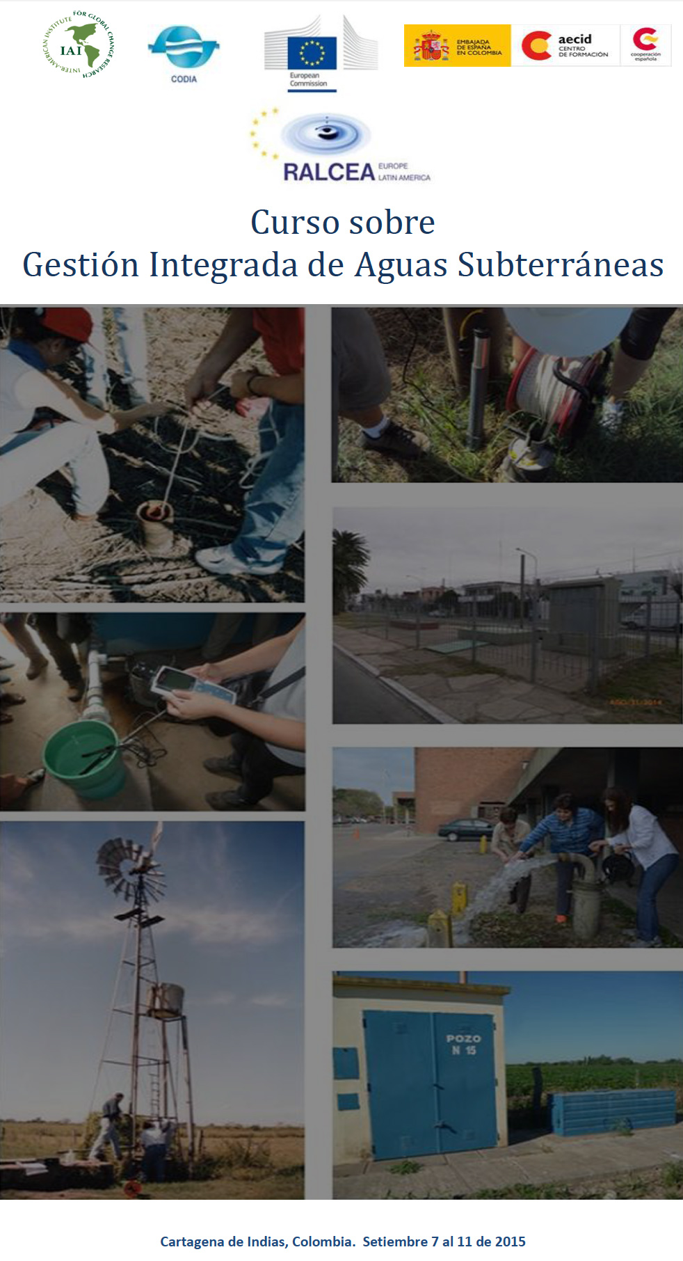 INFORME - Curso Gestión Integrada de Aguas Subterráneas - Cartagena, 2015