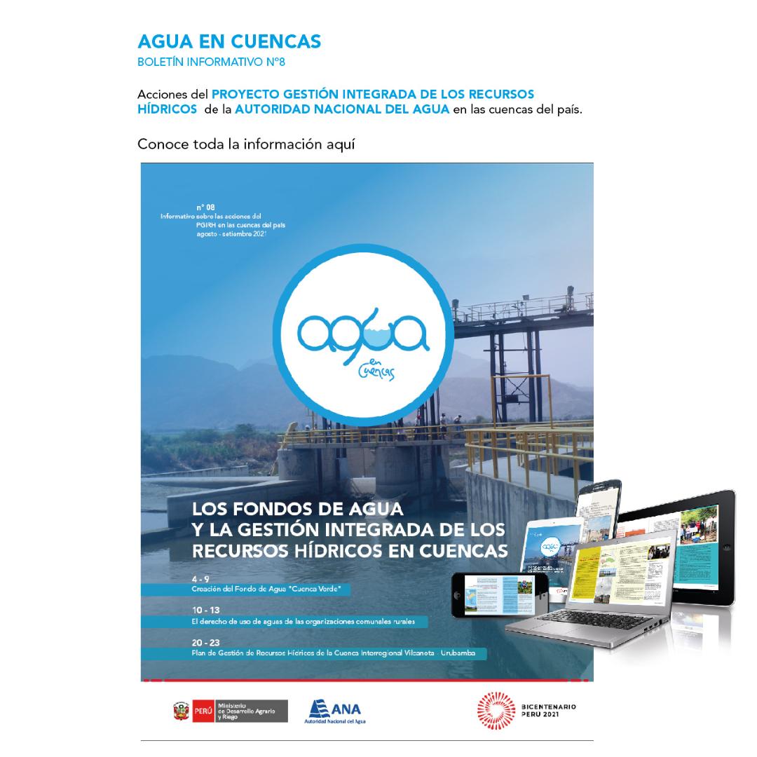 Acceda a la edición N° 8 del Boletín Informativo “Agua en cuencas”